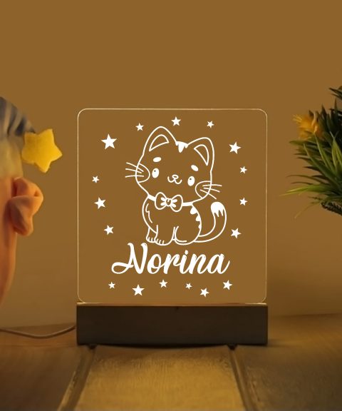 Névre szóló gyerek led lámpa