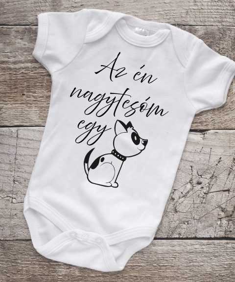 Az én nagytesóm egy kutya gyerek body