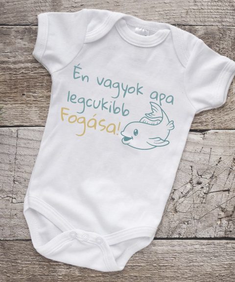 Én vagyok apa legcukibb fogása gyerek body