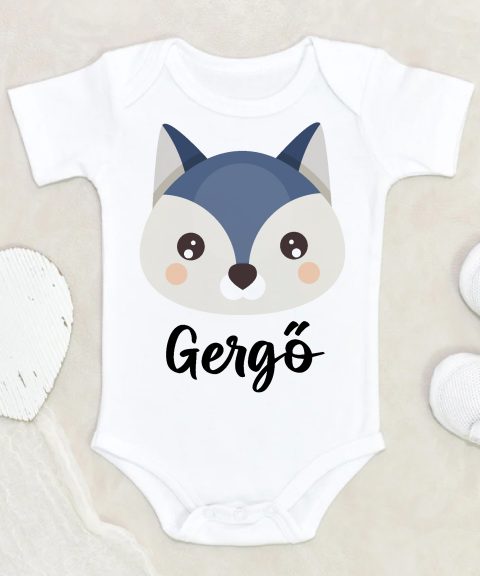 Farkasos gyerek body saját névvel