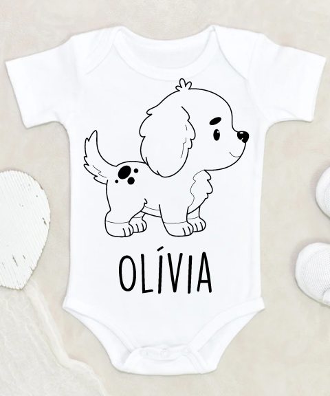 Golden retrieveres gyerek body saját névvel