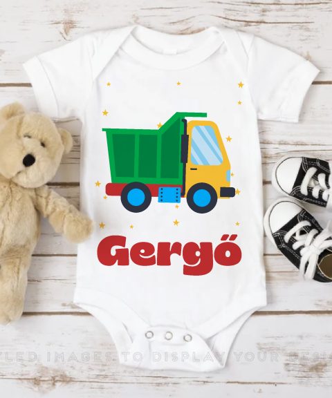 Dömperes gyerek body saját névvel