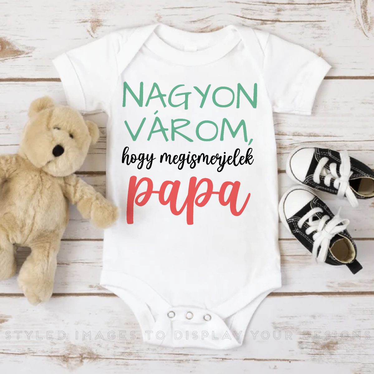 Nagyon várom, hogy megismerjelek Papa gyerek body