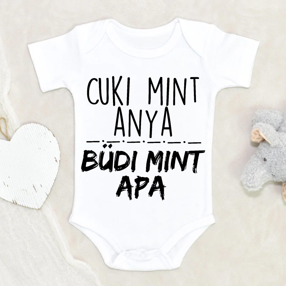 Cuki mint Anya, büdi mint Apa gyerek body