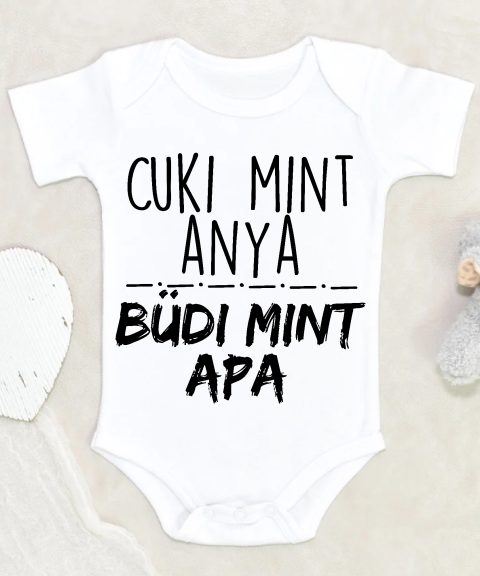 Cuki mint Anya, büdi mint Apa gyerek body