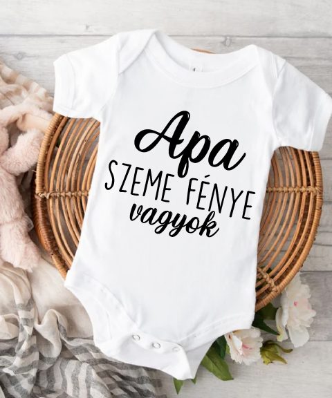 Apa szeme fénye vagyok gyerek body