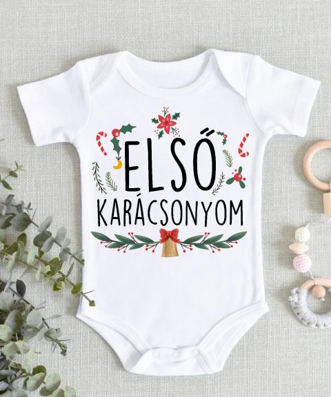 Első karácsonyom gyerek body