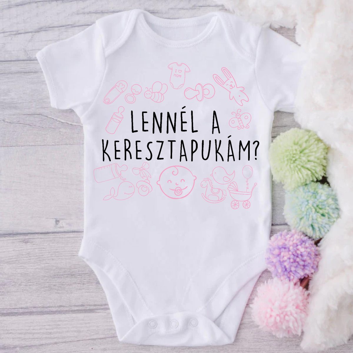 Lennél a keresztapukám? 2 gyerek body
