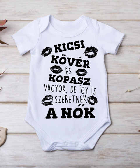 Kicsi, kövér és kopasz vagyok gyerek body