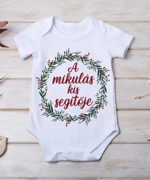 A mikulás kis segítője gyerek body