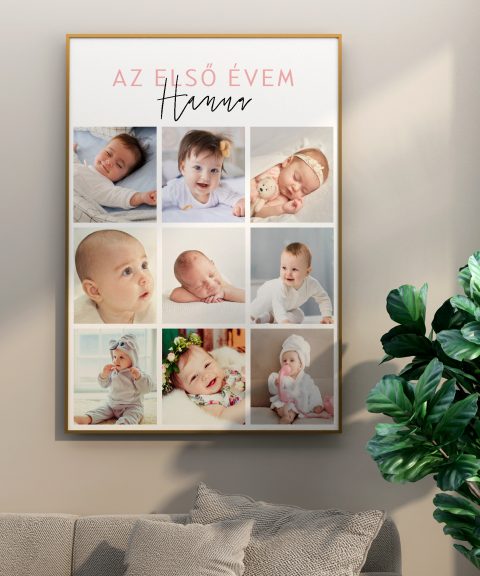 Az első évem, 9 fényképpel, névvel