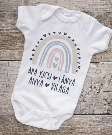 Szivárványos Apa kicsi lánya, Anya világa gyerek body