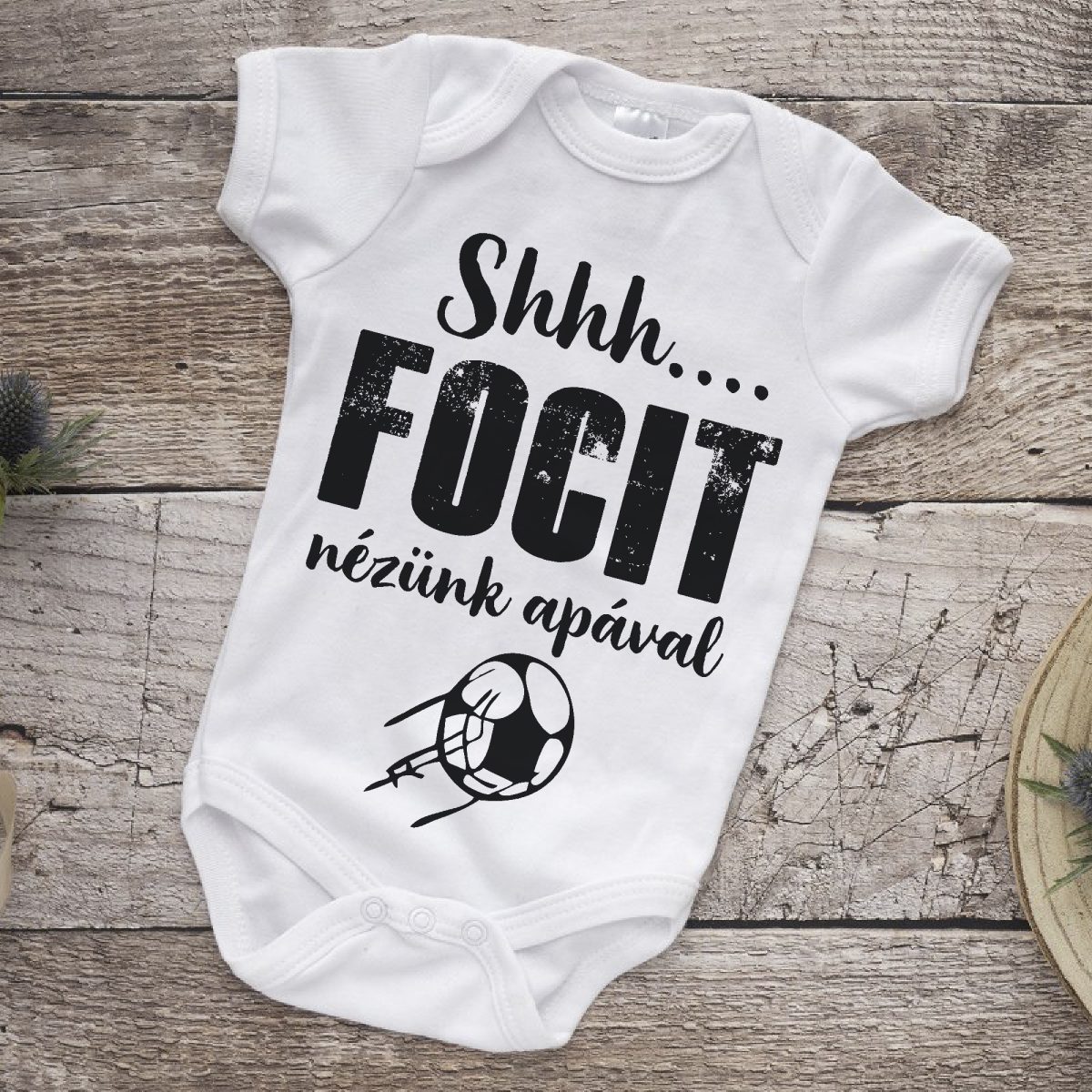 Shhh... focit nézünk Apával gyerek body