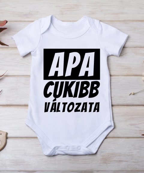 Apa cukibb változata gyerek body