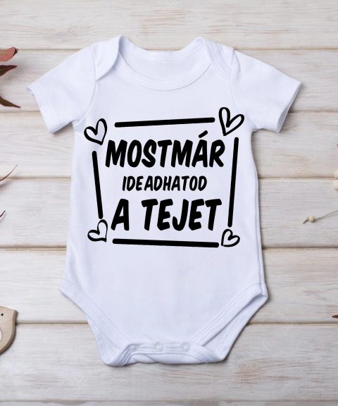 Mostmár ideadhatod a tejet gyerek body