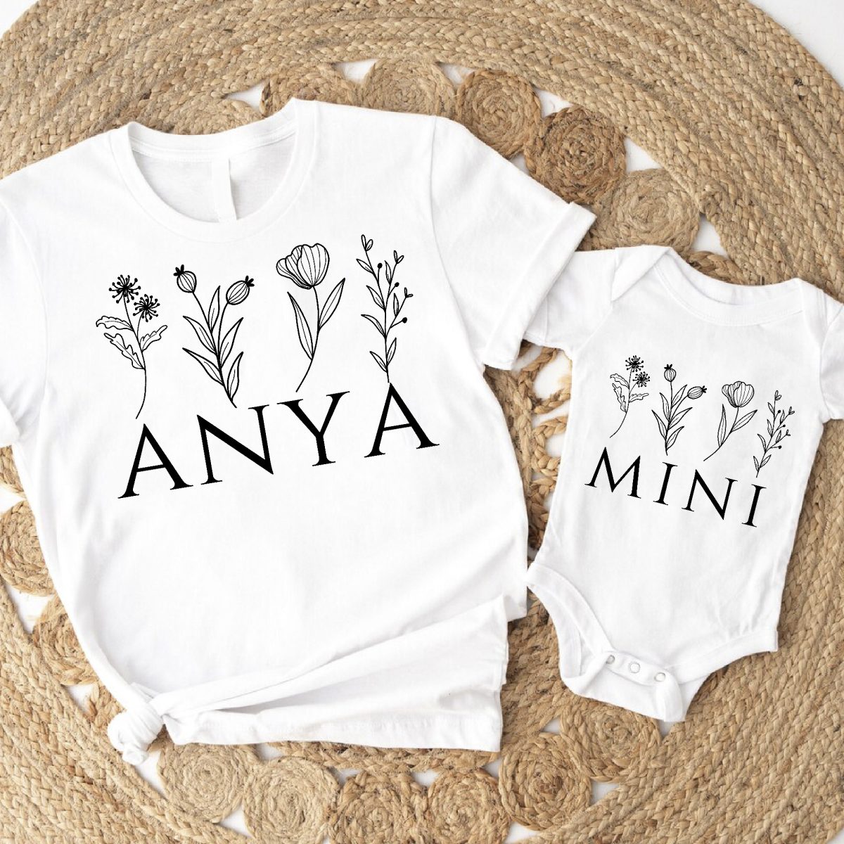 Anya-Mini virágokkal páros felső