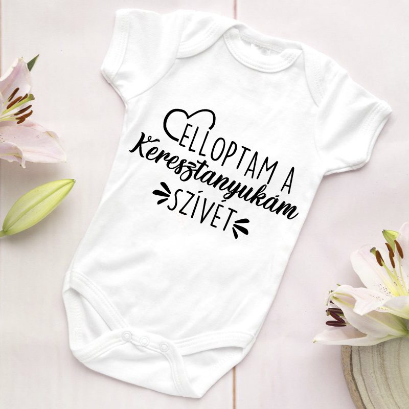 Elloptam a Keresztanyukám szívét gyerek body