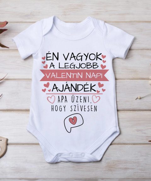 Valentin napi gyerek body Anyának