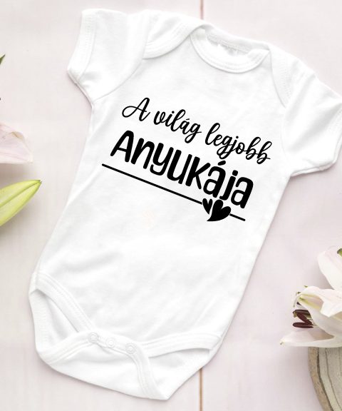 A világ legjobb anyukája mintás gyerek body