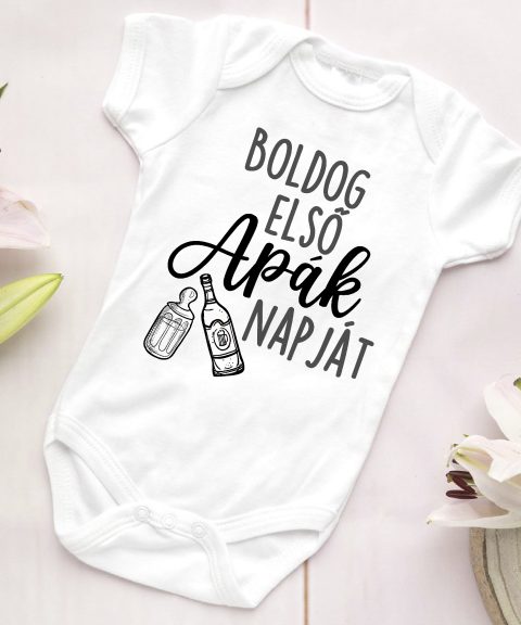 Boldog első apák napját gyerek body