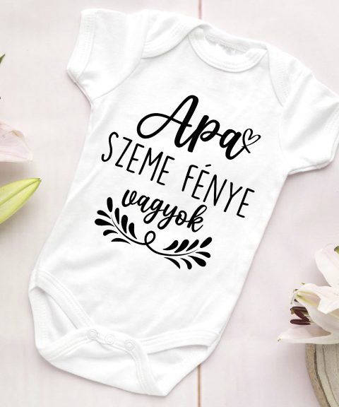 Apa szeme fénye vagyok gyerek body