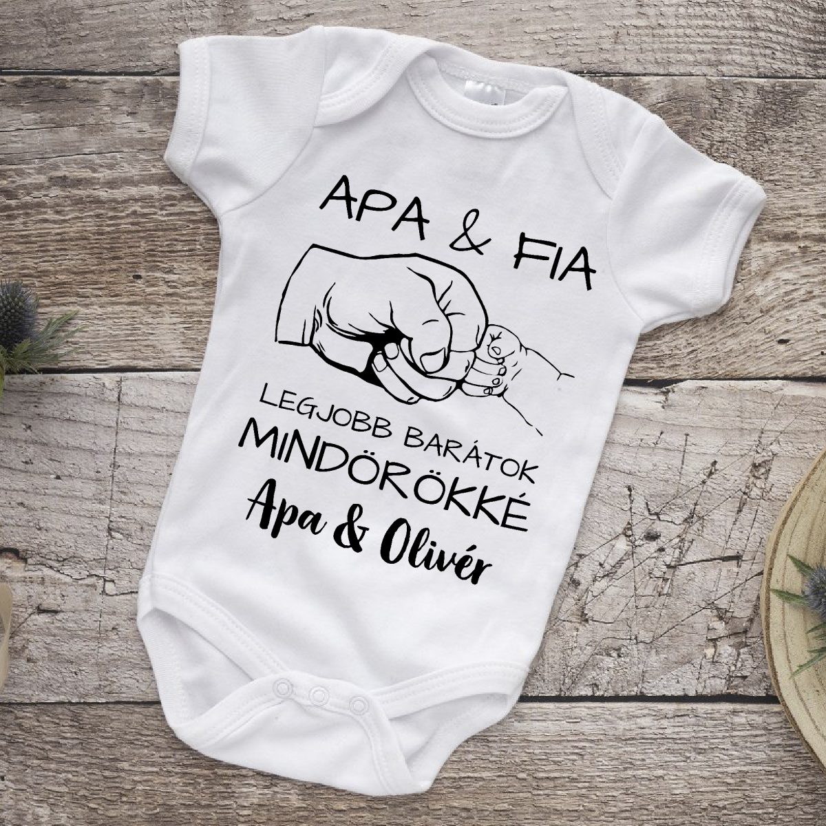 Apa és Fia legjobb barátok mindörökké, neves gyerek body