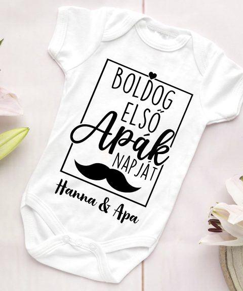 Boldog első apák napját neves gyerek body