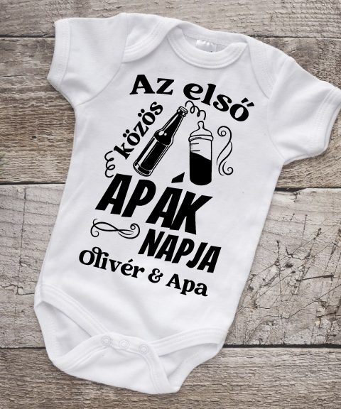 Az első közös apák napja neves gyerek body