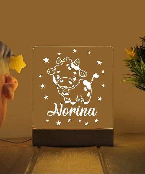 Bocis névre szóló gyerek éjjeli led lámpa
