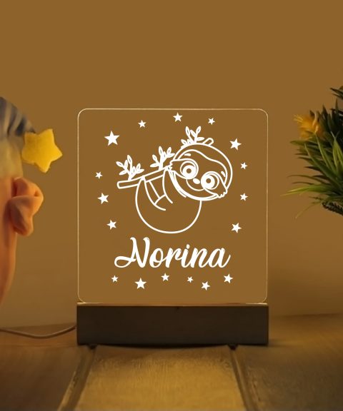Lajháros névre szóló gyerek éjjeli led lámpa