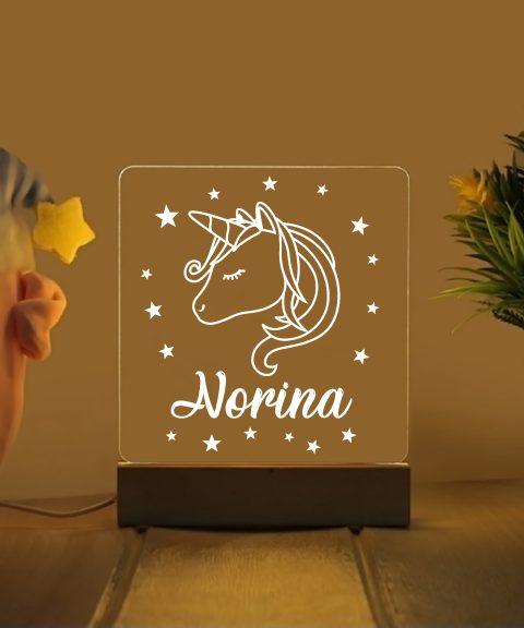 Unikornisos éjjeli led lámpa