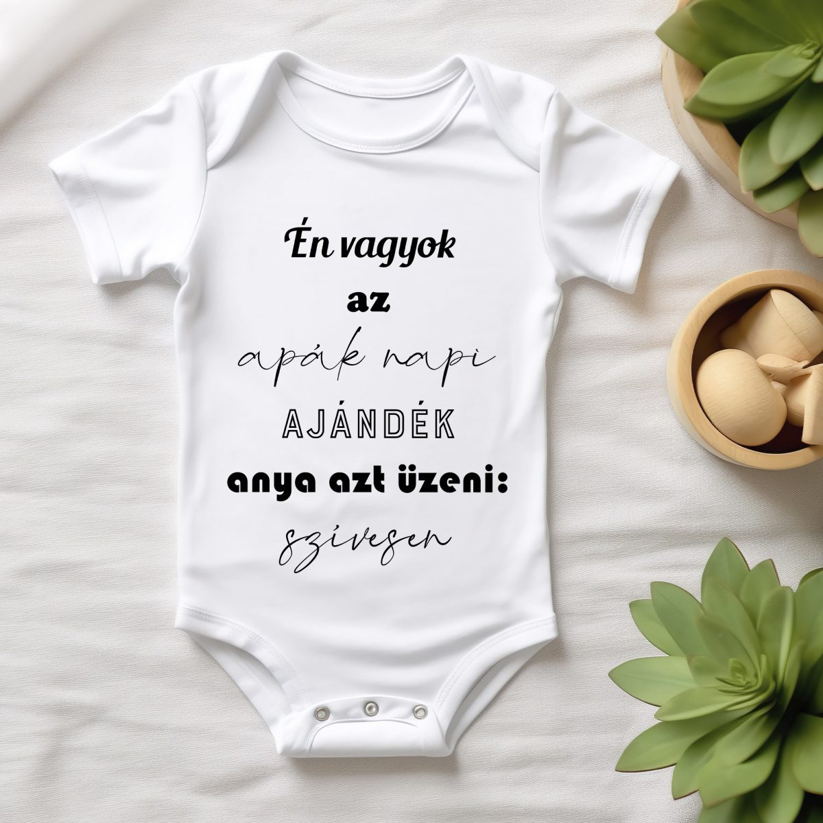 Én vagyok az Apák napi ajándék gyerek body 2