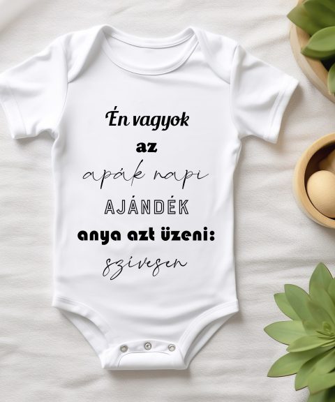 Én vagyok az Apák napi ajándék gyerek body 2