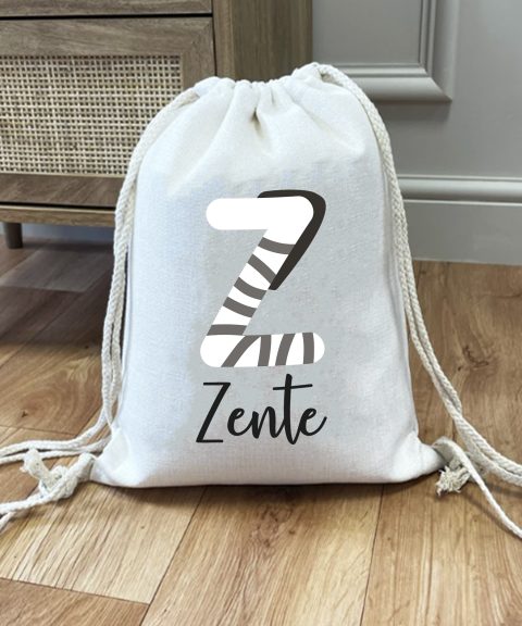 Ovis zsák, csíkos kezdőbetűvel, névvel