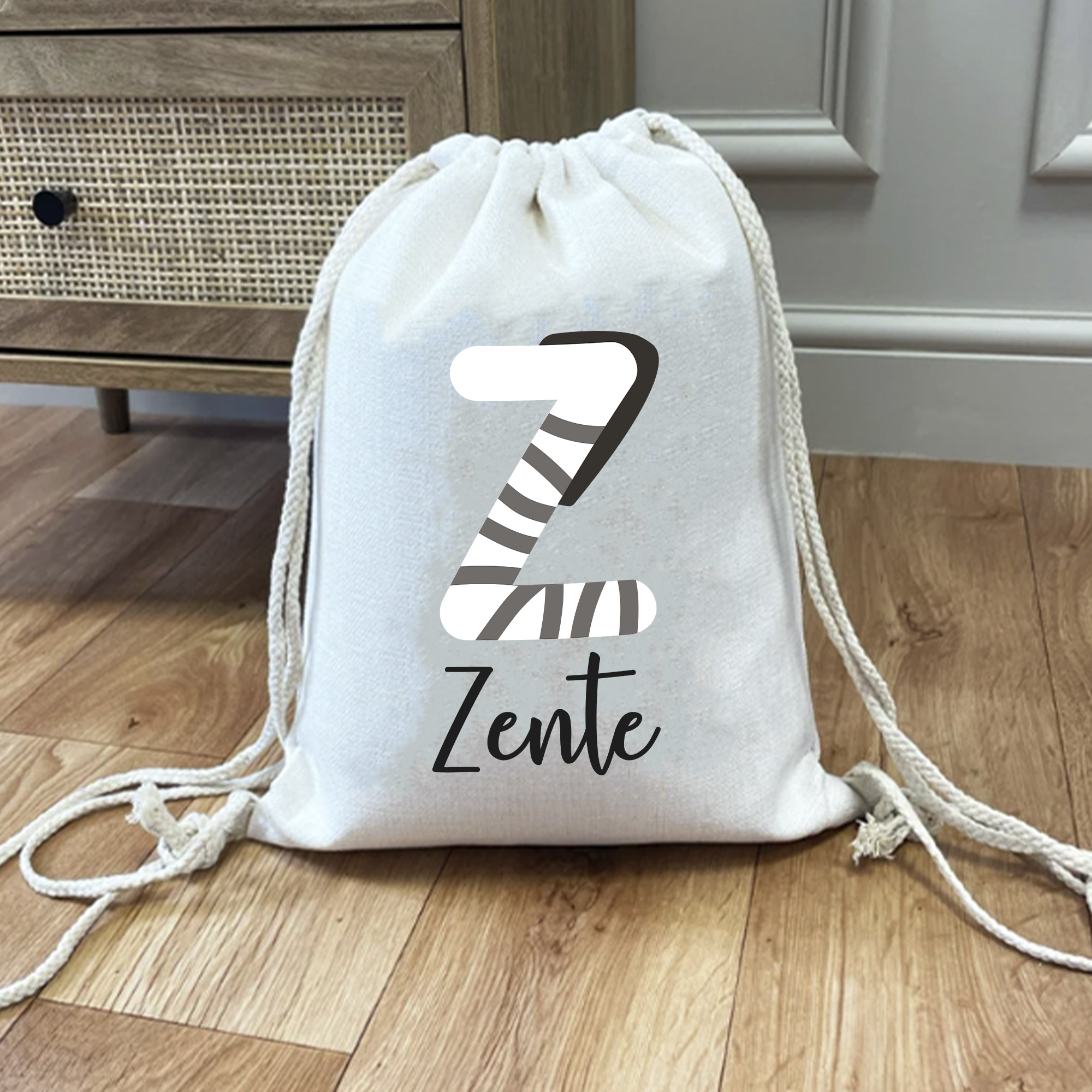 Ovis zsák, csíkos kezdőbetűvel, névvel