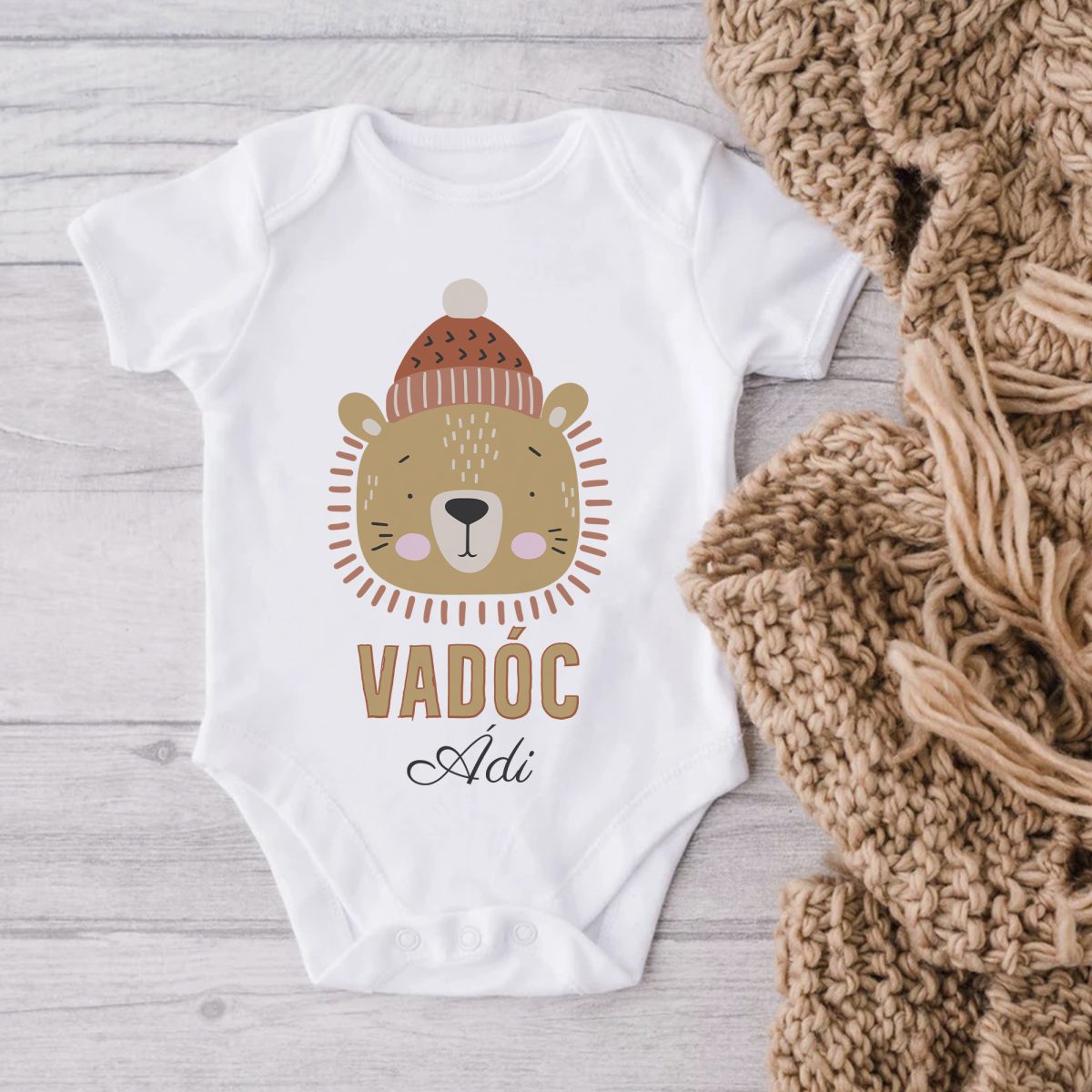 Vadóc oroszlános gyerek body, névvel