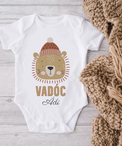 Vadóc oroszlános gyerek body, névvel