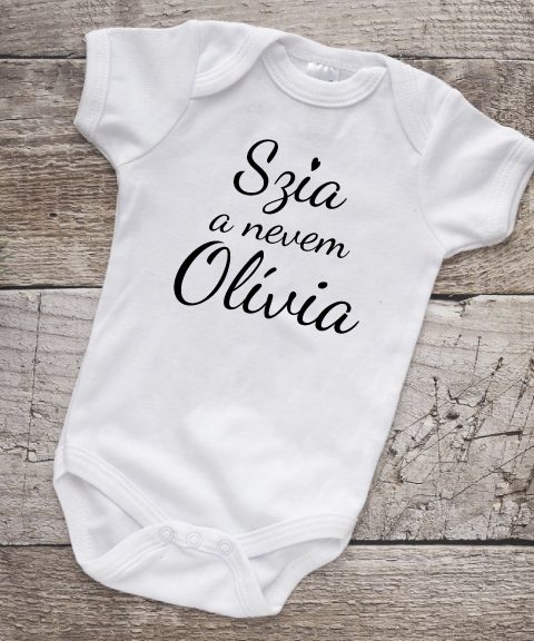 Szia a nevem gyerek body, névvel