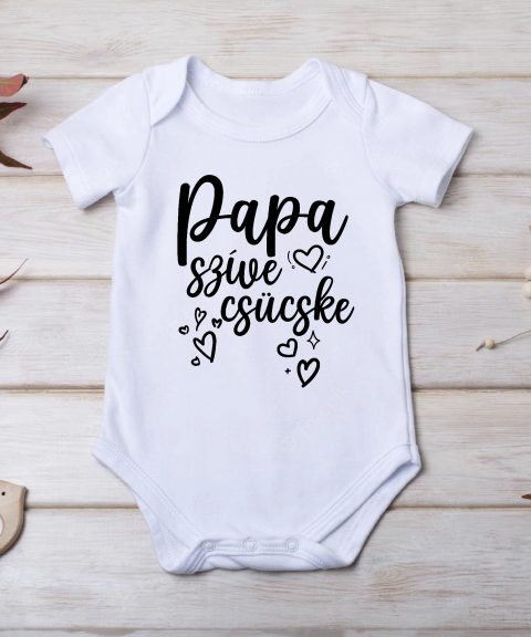Papa szíve csücske gyerek body