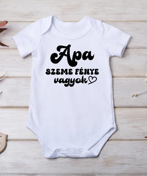 Apa szeme fénye vagyok gyerek body