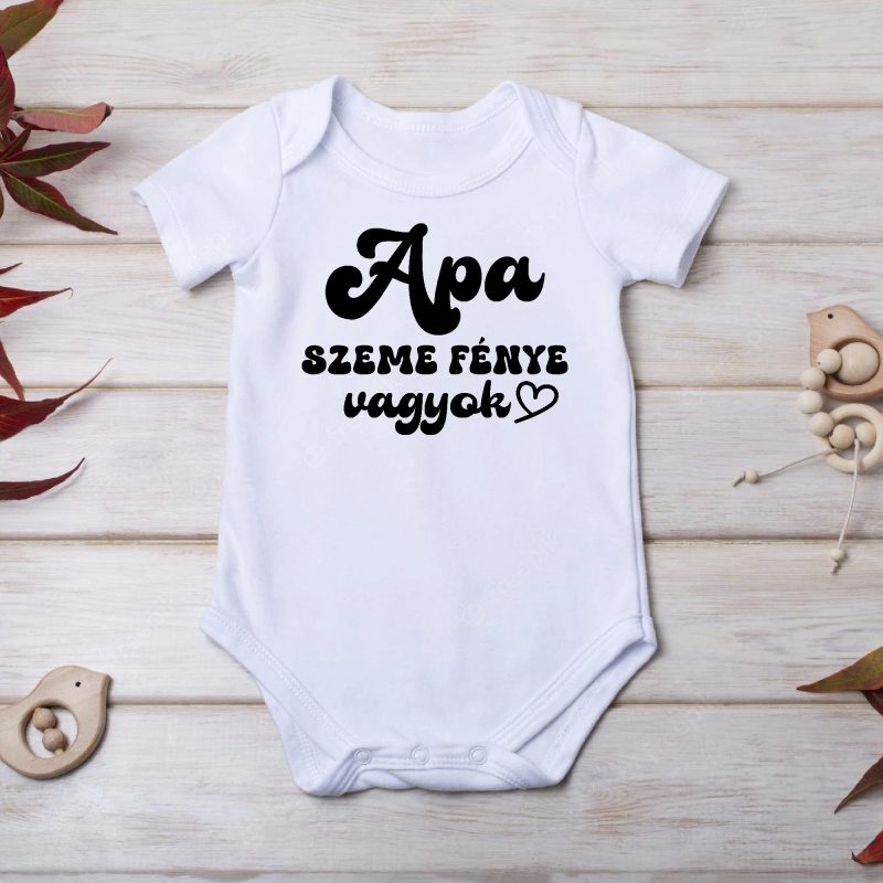 Apa szeme fénye vagyok gyerek body