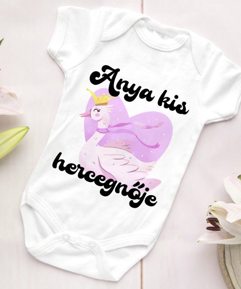 Anya kis hercegnője, hattyúval gyerek body