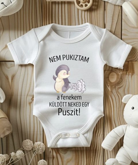 Nem pukiztam, pingvinnel gyerek body