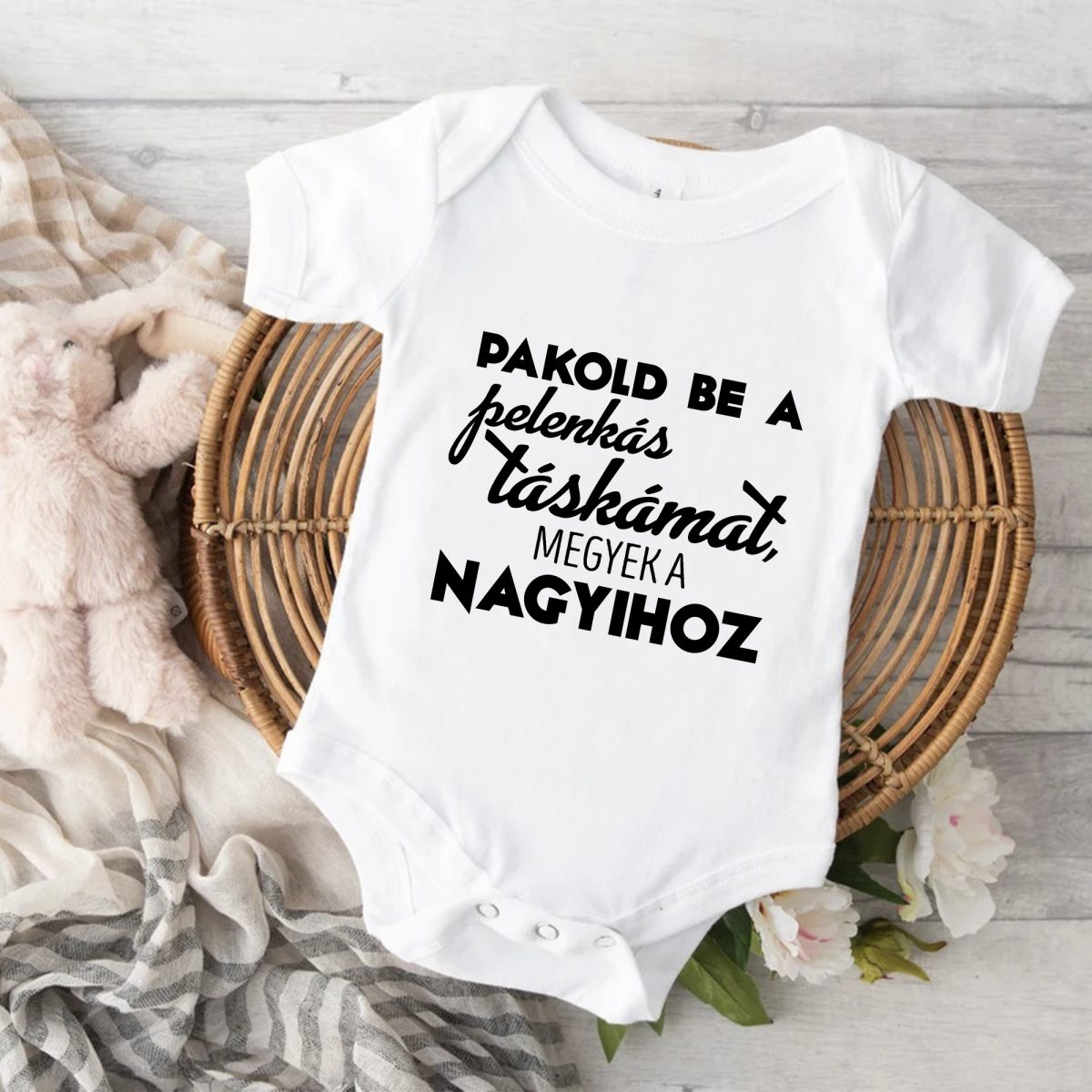 Pakold be a pelenkás táskámat, megyek a nagyihoz gyerek body