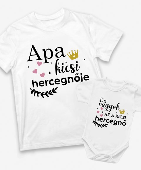 Apa kicsi hercegnője, Apa-baba páros felső