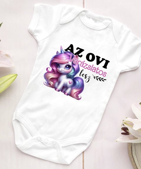 Az ovi varázslatos lesz, unikornissal gyerek body