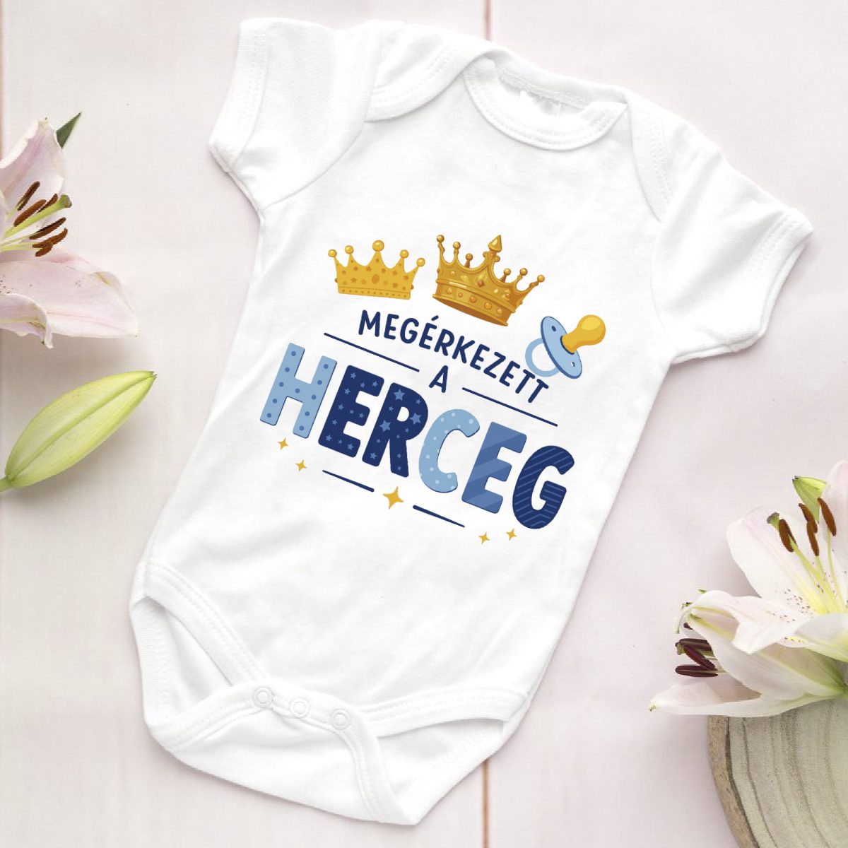Megérkezett a herceg gyerek body