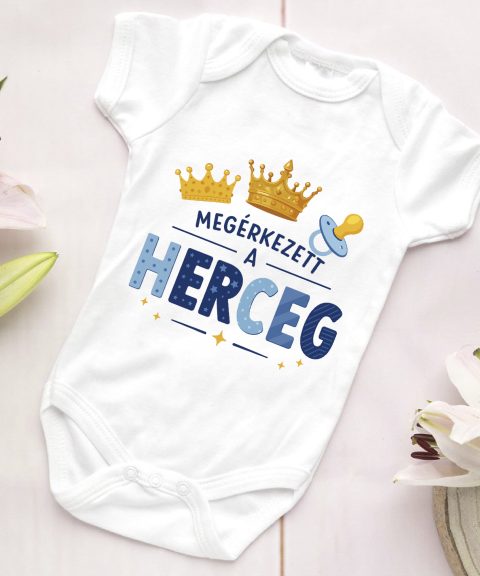Megérkezett a herceg gyerek body