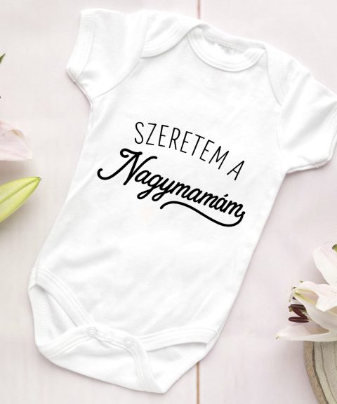 Szeretem a nagymamám gyerek body