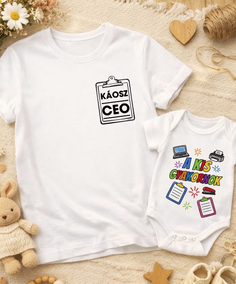 Káosz CEO, kis gyakornok, Apa-Baba páros felső